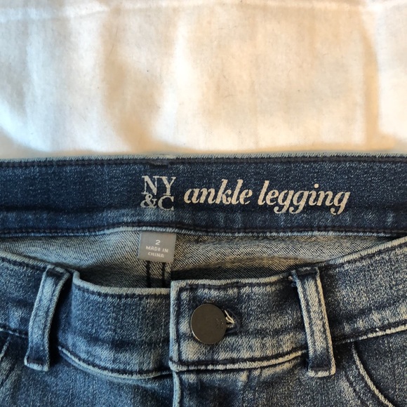 NY & Co rolled cuff ankle leggings Size 2 - Picture 5 of 7